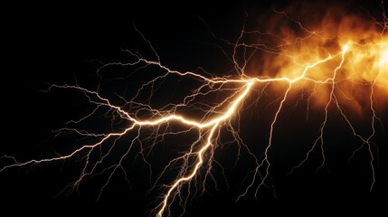 Spectacular Lightning Bolt Illuminating the Sky During a Thunderstorm