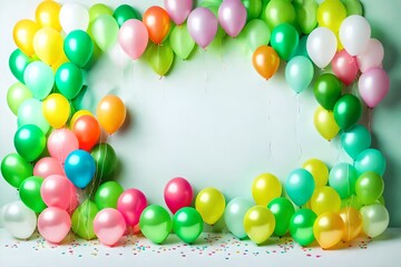 Obraz premium balloons on a white background