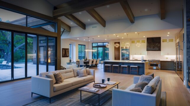 Elegant home design featuring open spaces ready for your personalized branding
