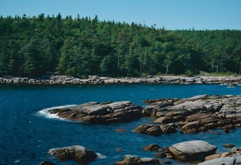 Obraz premium Island Adventure: Discovering the Wonders of Mount Desert Island