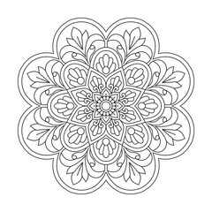 Asian Paints Wall Ons Mandala Design for colouring book