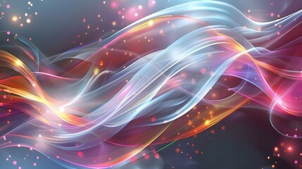 abstract background with glowing lines