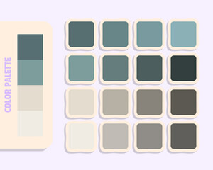 dimgray lightslategray gainsboro linen  color theory, rgb color palette, design and edit idea