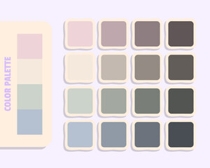 gainsboro antiquewhite lightgray lightsteelblue  color theory, harmonious colours catalog sample