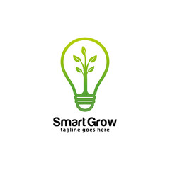 Smart grow logo design template