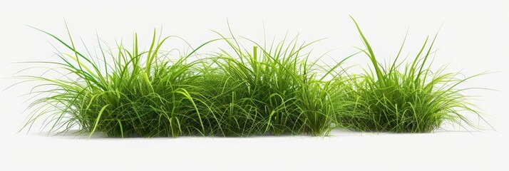 Vector grass, lawn. Grasses lawn . Young green grass with sun glare isolated on white background 