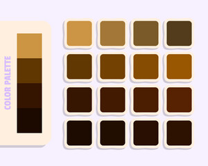 peru saddlebrown black black  color theory, harmonious colours catalog sample, design and edit 