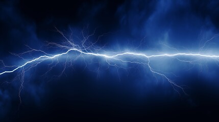 Spectacular Lightning Bolt Illuminating a Dark Stormy Sky
