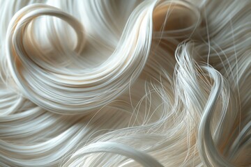 close-up of women long hair, Beautifully styled shiny curls as a background.