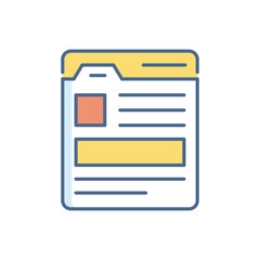 Website Content vector icon