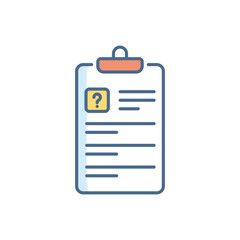 Questionnaire vector icon