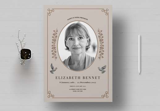 Funeral Programs Template