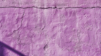Macro photography, isolated, close-up, minimalist empty and blank texture banner background wallpaper of purple, adobe stucco wall, sunny, bright, shadows