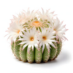 Parodia magnifica, isolated on white background.
