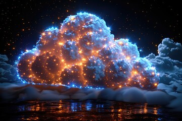 cloud computer Network technology Concept Background professional photography