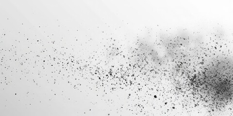 Fototapeta premium Gritty texture sand on transparent background.Monochrome noise halftone, grit pattern