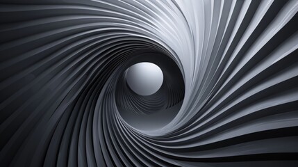Naklejka premium Spiral with gray colors lines as dynamic abstract vector background or logo or icon. Yin and Yang symbol