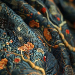 Close-up on intricate fabric details Style