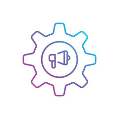 advertising system vector icon