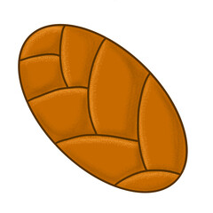 Bread bakery pastries drawing coloring icon 