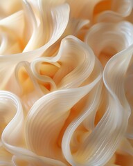 A detailed closeup of pasta being elegantly twirled, highlighting the beauty and dance of Italian cooking