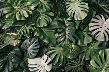 Obraz premium Plant Leaves Background, Green Garden Flora, Agriculture, Nature, Ecology