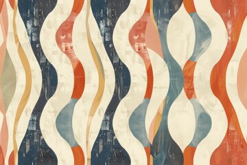 Dynamic and flowing abstract design, a great choice for office decor, bringing a sense of movement and energy..contouring designs, ikat stripes, colorful background, seamless pattern