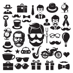 Dad Design vector elements