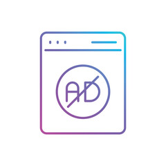 Ad Blocker vector icon