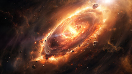 Galaxy explosion