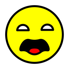 emoji sad Line Filled Icon Design