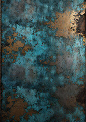 Fototapeta premium Grunge metal background texture. Industrial rusty metal background with patina.