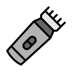 Shaving Machine Line Filled Icon Design