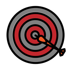 darts Line Filled Icon Design