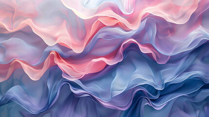 Pastel waves on an abstract backdrop. gradation of colours