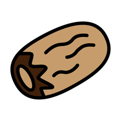 dates fruit Line Filled Icon Design