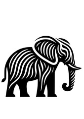 Wooden Elephant SVG, Animal Tree, Elephant Design, Elephant Silhouette, Elephant Head SVG, Africa SVG, Elephant Clipart, Elephant Cut file for Cricut, Elephant Art Print