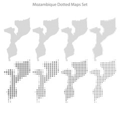 Mozambique dotted map