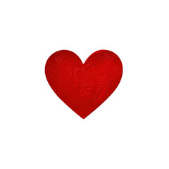 Obraz premium red heart isolated on white