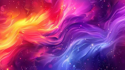 Abstract fluid colorful psychedelic background
