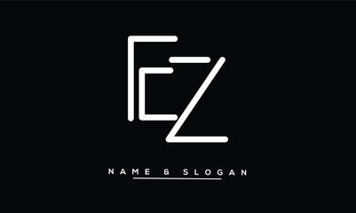 ZE, EZ Z, E Abstract Letters Logo Monogram