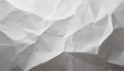 White Paper Texture background. Crumpled white paper abstract shape background with space paper for...