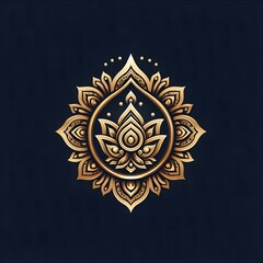 AI Generate of Luxury Premium Symbol Vector of Vesak Day with Lantern, Candle Light, Lotus