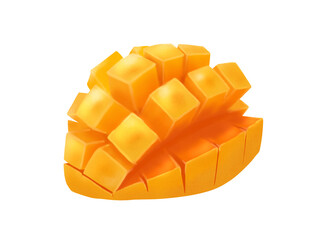 花咲カットしたアップルマンゴー