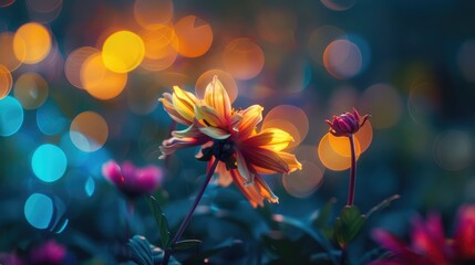 Vibrant  daisy flowers