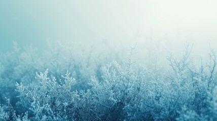 frosty grainy gradient transitioning from icy blue to snowy white, conjuring images of a crisp,...