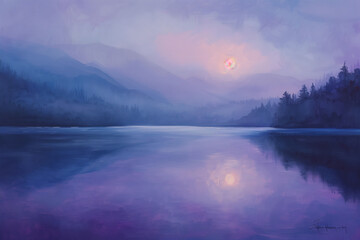 Fototapeta premium sunrise in the mountains