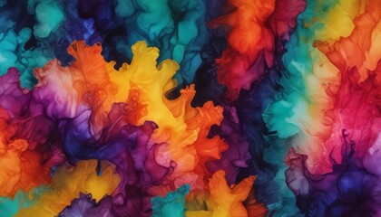 Fototapeta premium colorful alcohol ink abstract background