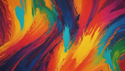 Obraz premium Colourful abstract brush stroke background