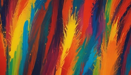 Colourful abstract brush stroke background